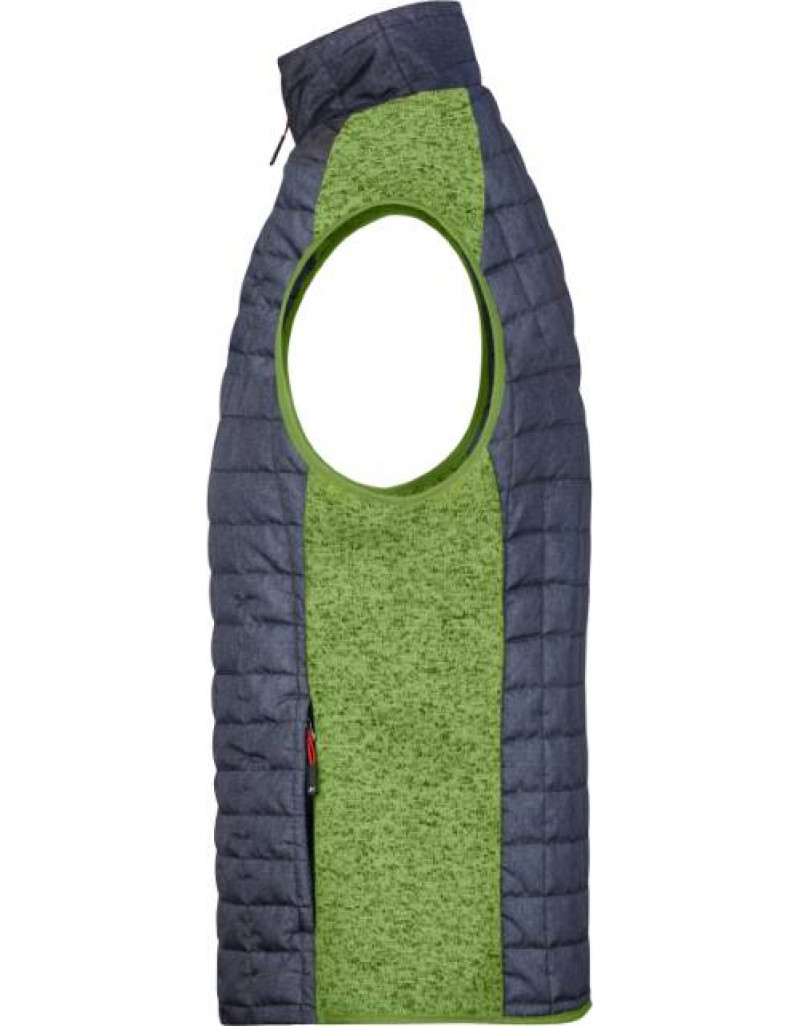 Vestă hibridă tricotată pentru bărbați